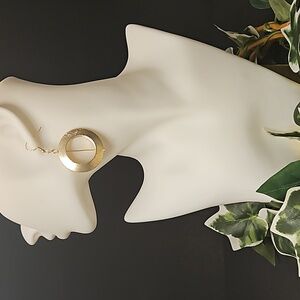 Round Gold Plated Earrings